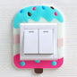 Luminous Silicone Switch Cover | Kawaii Cartoon Animal 3D Sticker for Kids Room