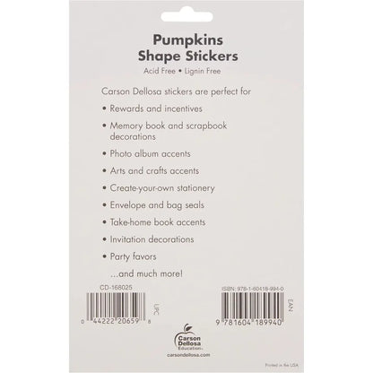 6 Sheets of Pumpkin Stickers for Halloween | Festive Fall Decor