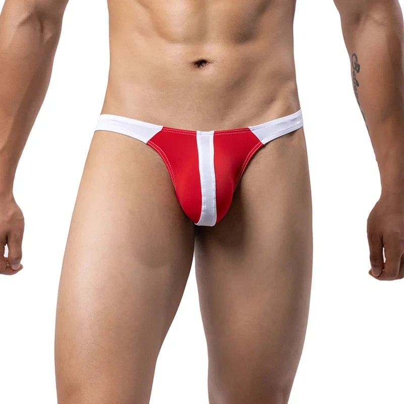 Men Jockstrap T Back G String Thong Men's Fetish Bikini Seamless Lingerie Sexy Ultra Thin Straps Panties Penis Bag Underpants