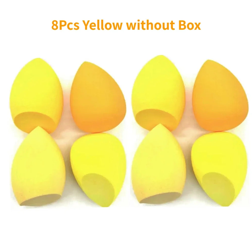4/8pcs Makeup Sponge Blender Set | Soft Latex Foundation Blending Sponges