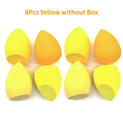 4/8pcs Makeup Sponge Blender Set | Soft Latex Foundation Blending Sponges