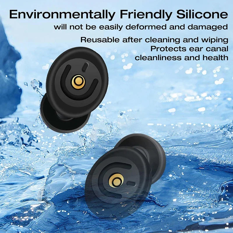 Ear Plugs for Sleeping Noise Cancelling | 40dB Noise Reduction Silicone Earplugs with 8 Ear Tips