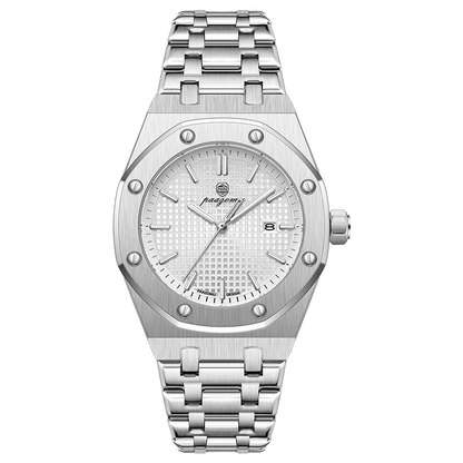 PAAZOMU Luxury Watches For Men Stainless Steel Waterproof Luminous Man Watch Date Week Fashion Casual Men's Quartz Watch Reloj