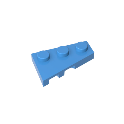 Gobricks GDS-547 Wedge Plate 3 x 2 Right | Compatible Building Block for DIY Creations