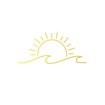 Sunset Over Ocean Scene RV Camper Decal | Beach Sunset Vinyl Sticker for Car Window Laptop Decor