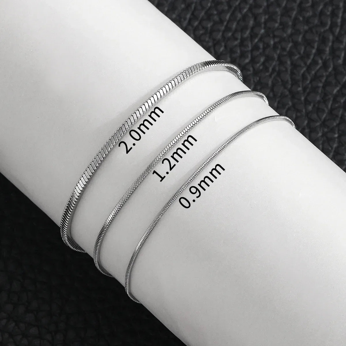 ALIZERO 925 Sterling Silver 3mm Snake Chain Bracelet For Men Women Punk Hip Hop Bracelet Fashion Party Jewelry Wholesale 16-23cm