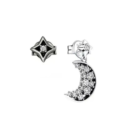 European New 925 Silver Butterfly Flower Stud Earrings, Fit Women's Festival Exquisite Charm Jewelry Gifts
