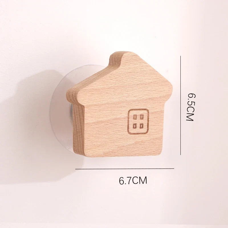 Wooden Animal Hook | Cute Wall Mounted Coat and Key Holder