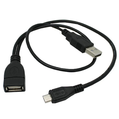 2-in-1 Micro USB to USB OTG Adapter with Power Cable | For Fire Stick, PlayStation Classic & More
