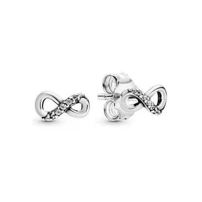 European New 925 Silver Butterfly Flower Stud Earrings, Fit Women's Festival Exquisite Charm Jewelry Gifts