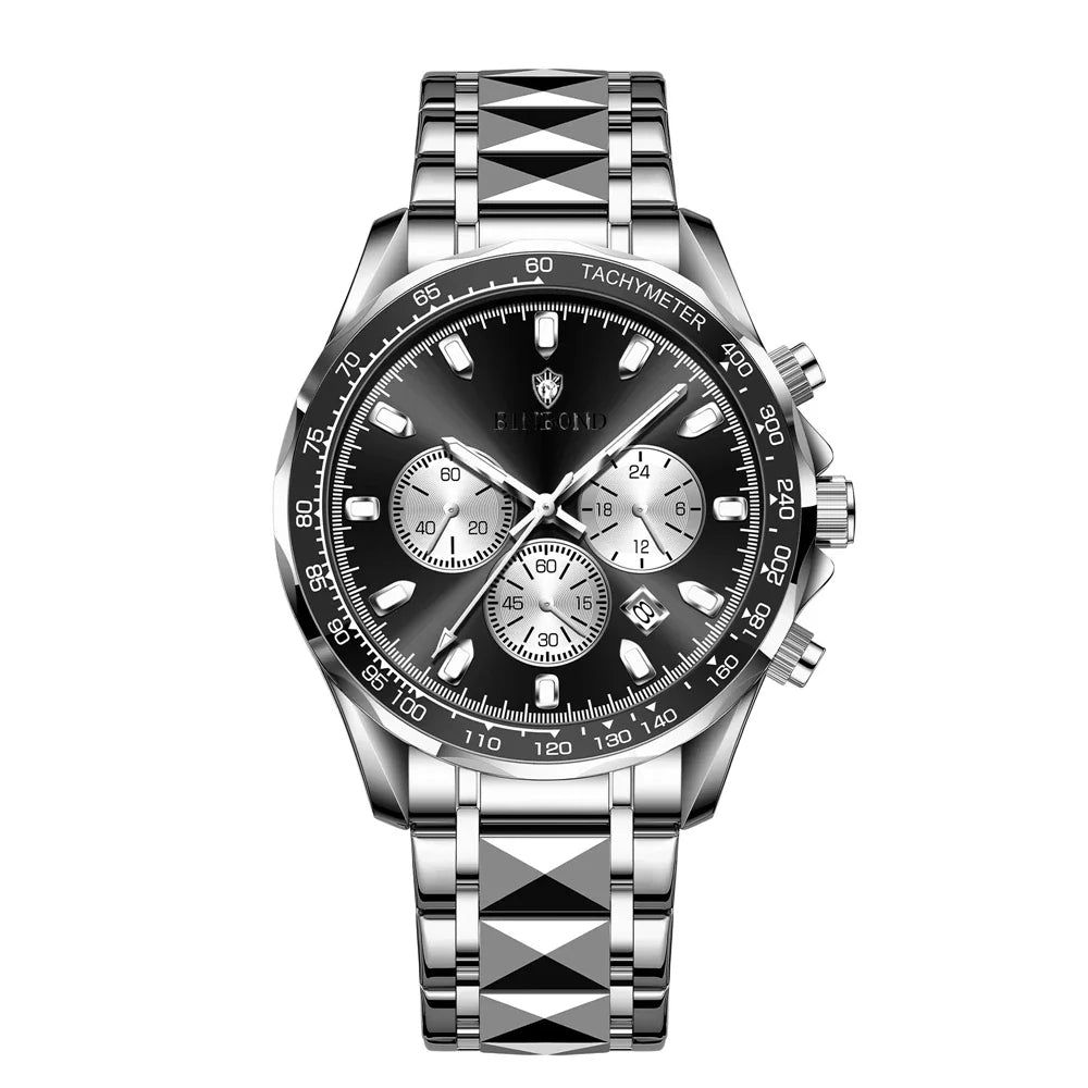 New Automatic Watch For Man Small Dial Blue Digital Fashion Quartz Wristwatches Men Clock Luxury Watches Mens Gifts Reloj Hombre