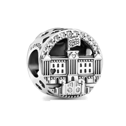 Hot Selling Christmas Santa 925 Silver Charm Bead Fit European Bracelet Bangles Women Necklace Jewelry