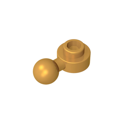 Gobricks GDS-1500 Hinged Plate 1x1 with Ball Head | Compatible Building Brick