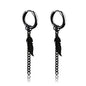 Punk Stainless Steel Stud Earrings Set | Unisex Hip Hop Piercing Jewelry