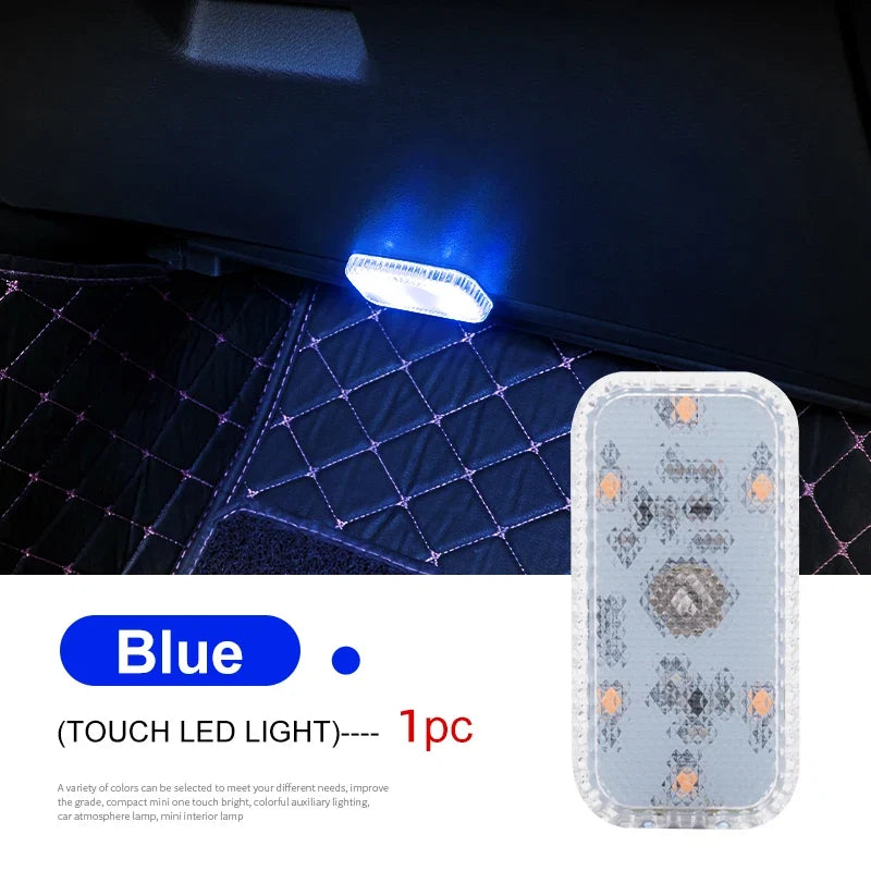 Mini Wireless Car LED Touch Light | USB Rechargeable Interior Reading Lamp