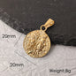 Face Off Pendant Necklace With 18k Gold Plated Handcrafted Zeus Herra Janiform Head Greek Mythology Coin Necklace Jewelry Gift