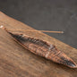 Creative Incense Holder Boat | Old Men Fishing Japanese Style Incense Stick Burner