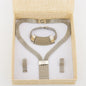 Dubai Hollow Earrings Necklace Jewelry Set Women Fashion Luxury Punk Jewellery Choker Bracelet Wholesale Accessories Party Gift