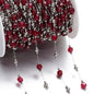 1Meter/Lot Mixed Stainless Steel Irregular Stone Beads Chains for Handmade DIY Necklace Bracelets Jewelry Making Accessories