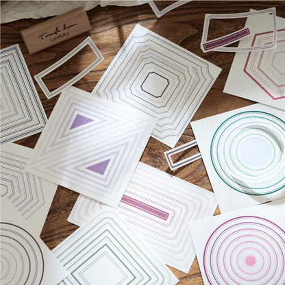 Scrapbooking Frame Stickers | 20pcs Decorative Border Stickers for Junk Journal