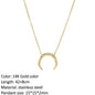 SUNIBI Fashion Stainless Steel Necklace for Woman Personality Infinity Cross Pendant Gold Color Necklaces on Neck Women Jewelry