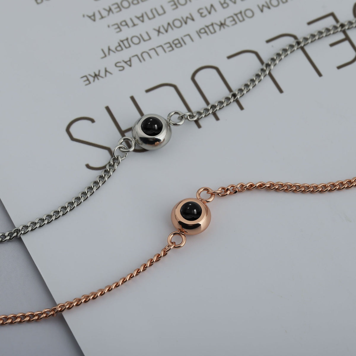 Circle Photo Projection Bracelets Personalized Custom Photo Bracelet Memorial Gift