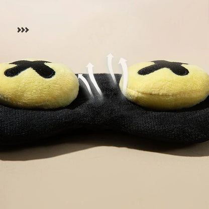 Funny Sleep Mask for Men Women | Light Blocking Eye Cover for Travel and Nap