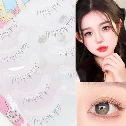 Menglu Natural Short Lower Lashes | Hand-Painted Style Fake Eyelashes