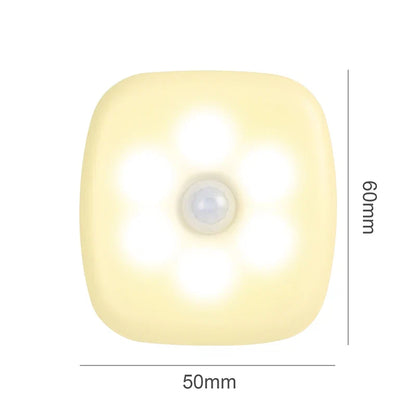 LED Night Light Plug-In with Motion Sensor | Small Wireless Night Lamp for Room Corridor Closet