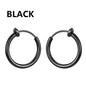 1 Pair Punk Stealth Clip On Earrings | No Hole Ear Cuff and Helix Ring Set
