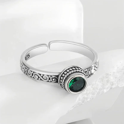 VENTFILLE 925 Sterling Silver Geometric Multilayer Round Bead Ring | Fashion Punk Temperament Jewelry