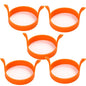 Silicone Egg and Pancake Ring Mold | Nonstick Round Cooking Tool