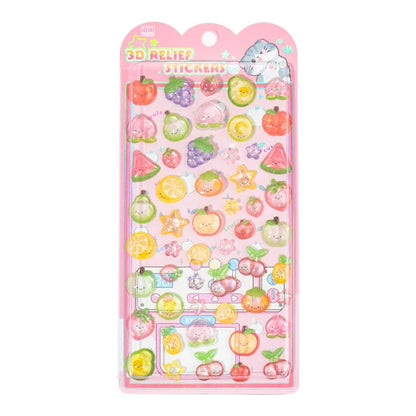 Japanese Anime Food Stamping Seal Fun | 3D Crystal Diamond Sticker Set for Kids