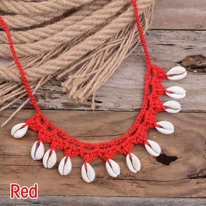 Handmade Shell Choker Necklace | Bohemian Beach Jewelry for Women