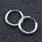 8/10/12/14/16/18/20mm Stainless Steel Huggie Hoop Earrings for Women Men