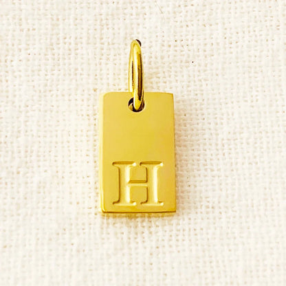 SUNIBI Alphabet Charm Pendant for Necklaces Stainless Steel Jewelry DIY Engraved Lettering Accessories Women's Fashion Jewelry