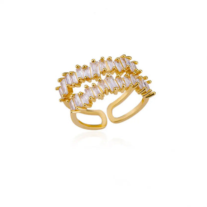 Luxury Rose Flower Zircon Rings For Women Gold Color Stainless Steel Fashion Butterfly Ring 2023 Wedding Aesthetic Jewerly Gift