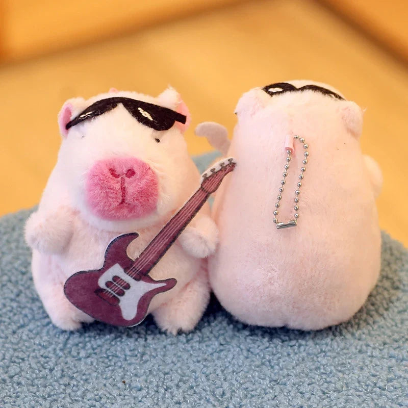 Capybara Plush Keychain | Cartoon Bag Pendant and Car Keyring