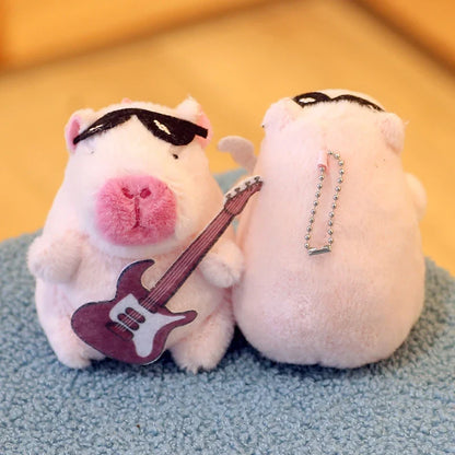 Capybara Plush Keychain | Cartoon Bag Pendant and Car Keyring