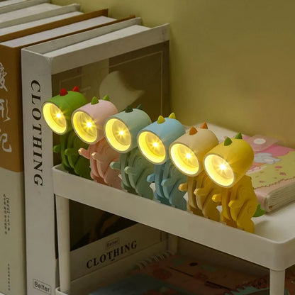 Mini Dinosaur Night Light | Battery-Powered Folding LED Lamp for Kids Bedroom