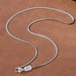 S925Silver Men's and Women's Cuban Chain Necklace 20IN/22IN Slim Style Trendy, Sophisticated Vintage-Inspired Collarbone Layerin