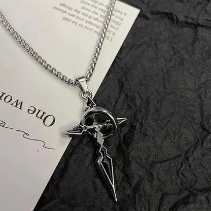 Cross Pendant Men's Necklace Men's Fashion Brand Chain Accessories Men's Fashion Hoodie Pendant Titanium Steel Chain