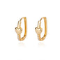 Zircon Heart Pendientes Earring For Women Stainless Steel Gold Color Piercing Earring 2025 Trend Jewelry aretes Accesorios mujer