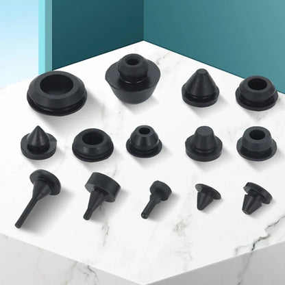 Solid Silicone Rubber Caps 2mm to 16mm T Type Plug Cover Snap-on Gasket Blanking End Caps Seal Stopper