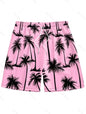 Men's Hawaiian 3D Palm Tree Pattern Beach Shorts Quick Dry Outdoor Leisure Sports Shorts Fashion Men's Shorts