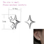 Ventfille 925 Sterling Silver Star Drop Earrings for Women | Simple Tassel Chain Office Jewelry