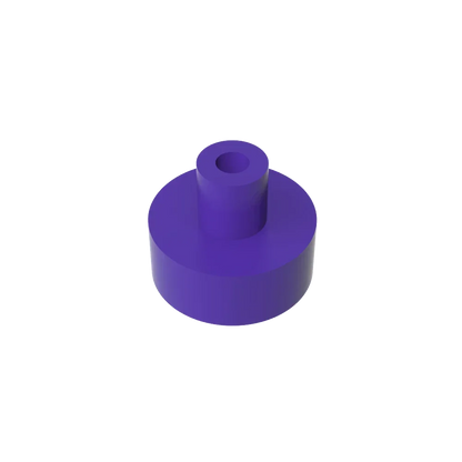 Gobricks Tile Round 1x1 with Bar and Pin Holder | Compatible Building Block