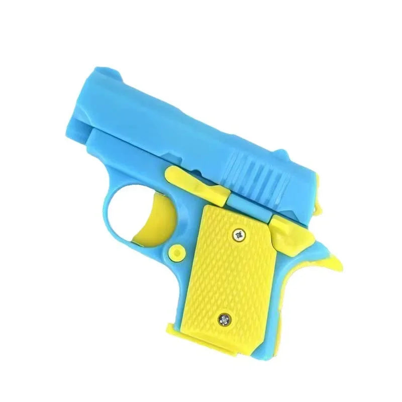 Stress Relief Pistol Toy | Mini Manual Burst Fidget Gun