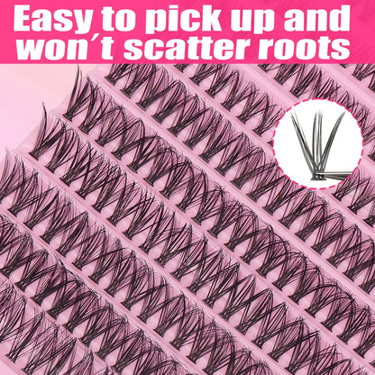 200pcs 30D Cluster False Eyelashes Set | DIY Eyelash Extensions
