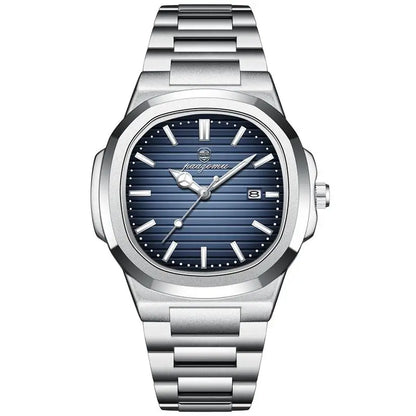 PAAZOMU Business Casual Quartz Wristwatch Men Waterproof Luminous Hands Classic Durable Strap Fashion Watch for Work Daily Life